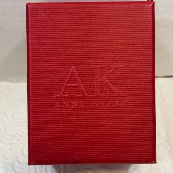 Anne Klein AK EMPTY Red Presentation Storage Watch Box Case 3"x3.75"x2.5 - Picture 3 of 13